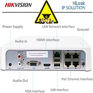 Hilook NVR-104-B/4 port PoE