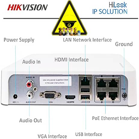 Hilook NVR-104-B/4 port PoE
